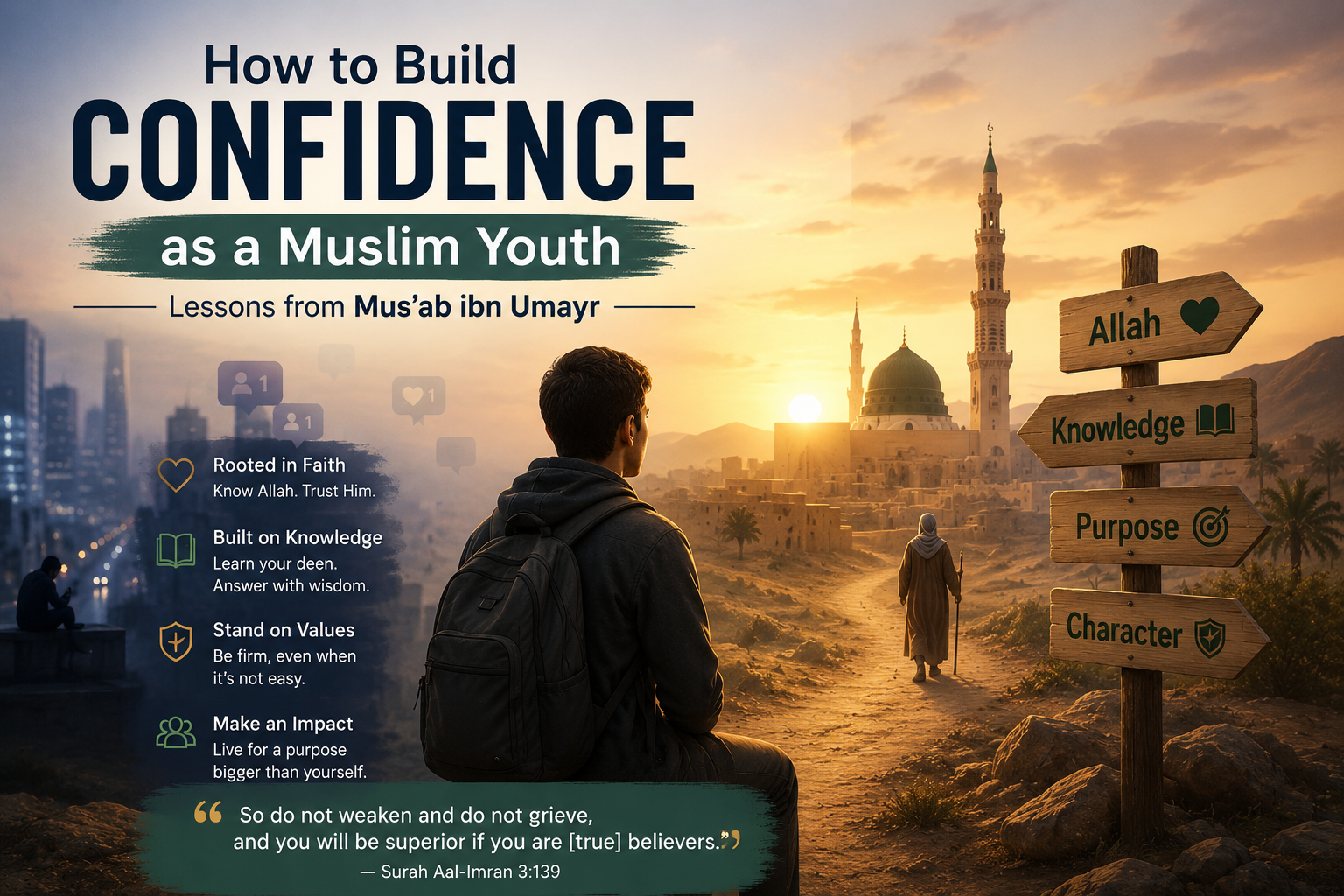 Read more about the article How to Build Confidence as a Muslim Youth: Lessons from Mus’ab ibn Umayr